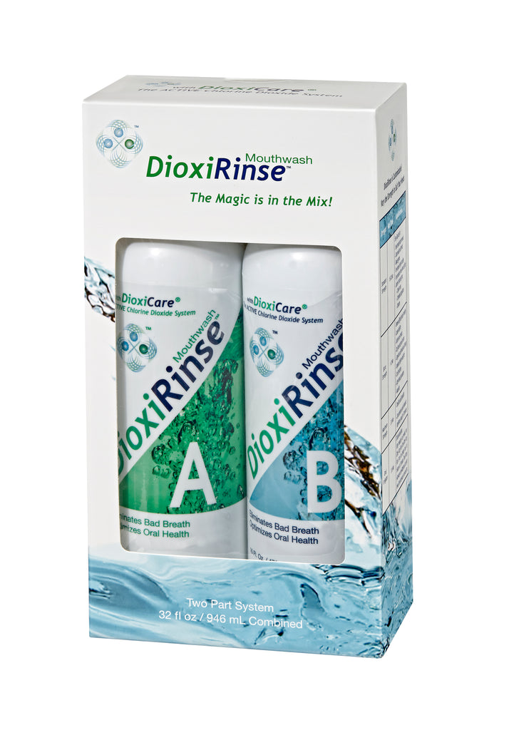 DioxiRinse Mouthwash for Fresh Breath (32oz Box Set)